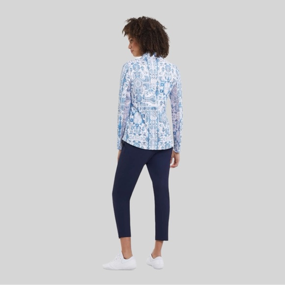 Tribal Sport Navy Pull-on Technical Capris 2 - Picture 2 of 4